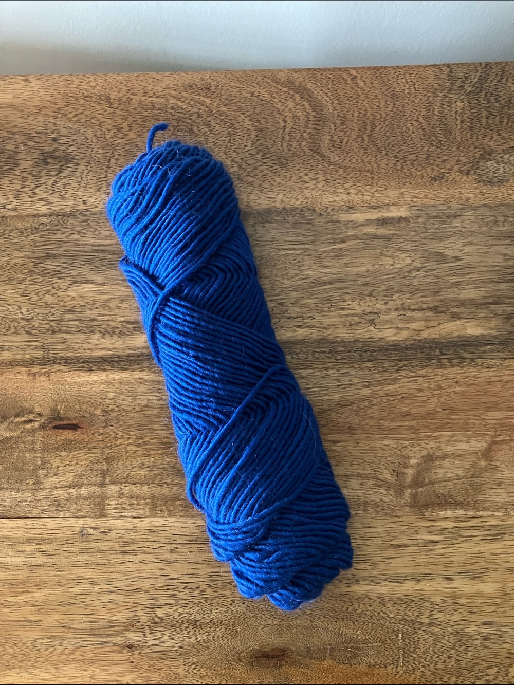 Royal Cobalt Blue Unlabeled Yarn Skein Unknown Fiber Knitting Crochet Craft
